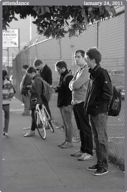 attendance, taken 2011-01-24 || Canon Canon EOS REBEL T2i | 50mm | 1/100s @ f/2.5