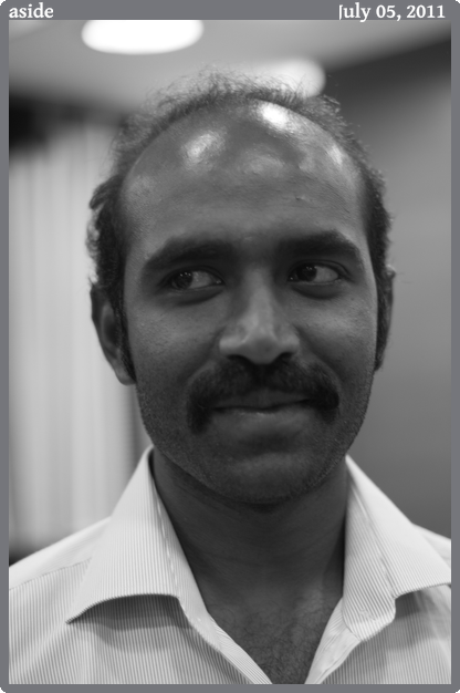 aside, taken 2011-07-05 || Canon Canon EOS REBEL T2i | 50mm | 1/50s @ f/1.6