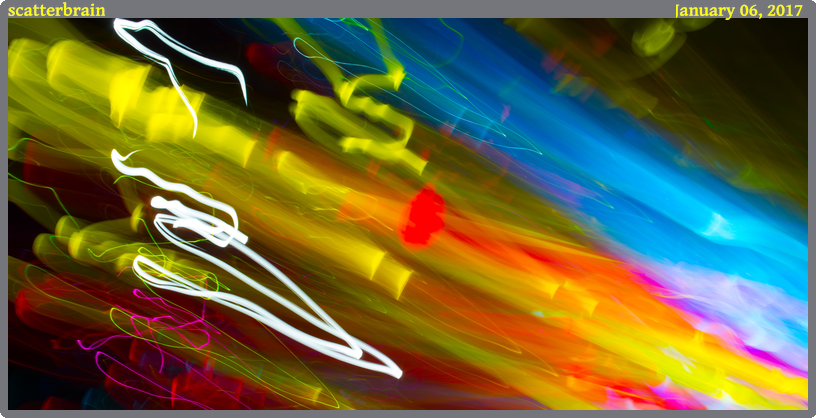 scatterbrain, taken 2017-01-06 || Canon Canon EOS 6D | 24mm | 4s @ f/16