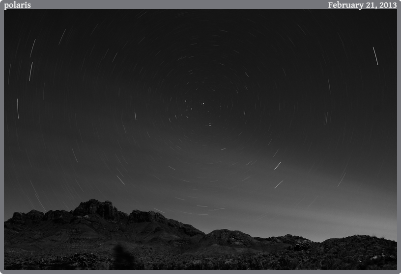 polaris, taken 2013-02-21 || Canon Canon EOS REBEL T2i | 18mm | 1449s @ f/8